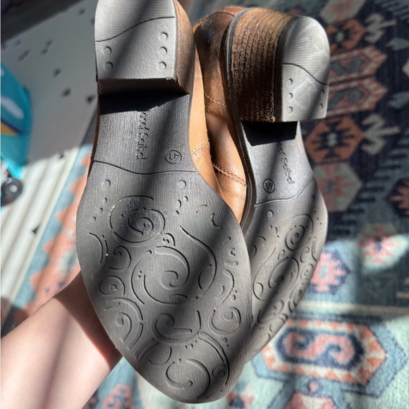 Josef Seibel|Rustic Brown Leather Ankle Booties,low heel•••Western boho style - Picture 10 of 16